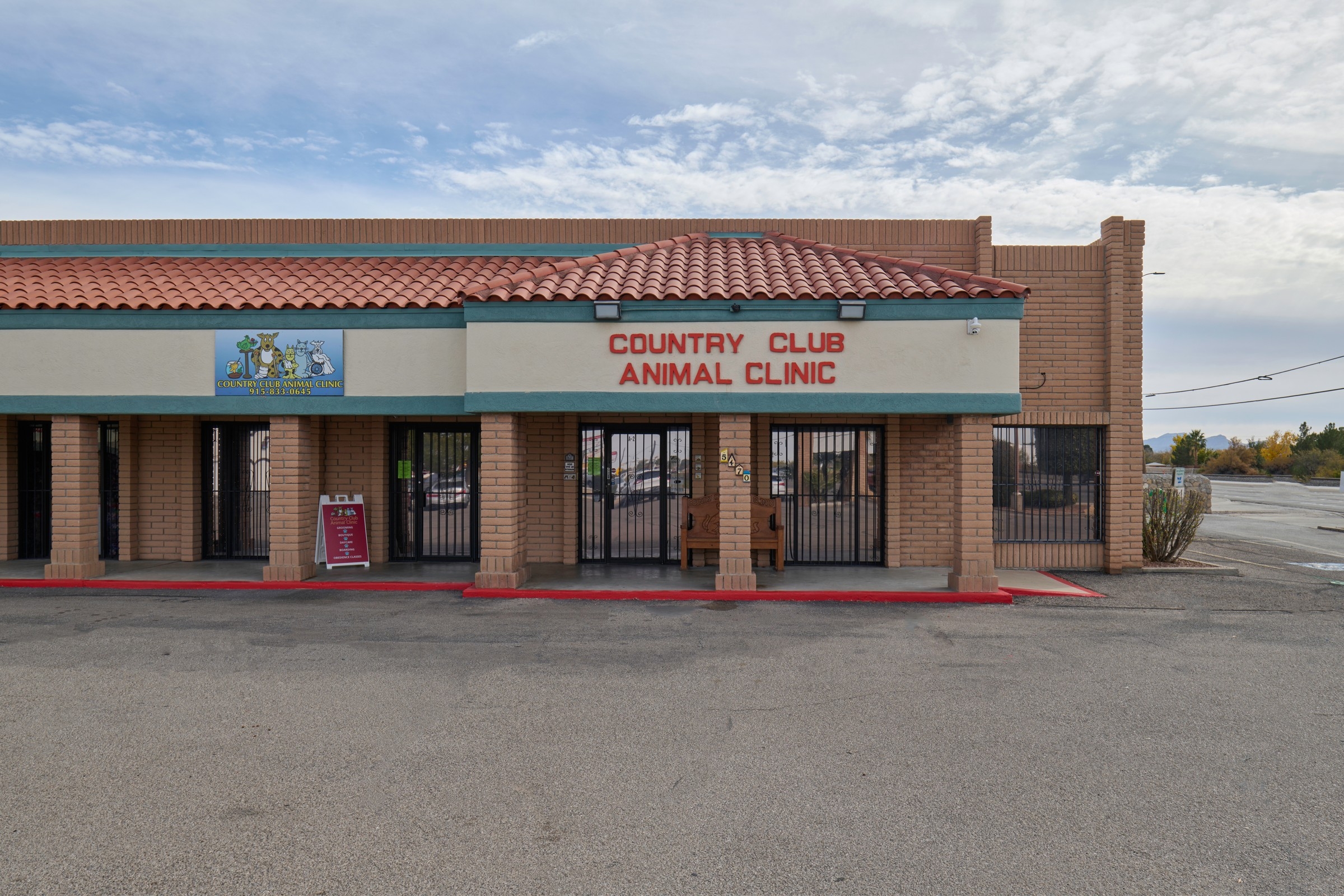 front of veterinary building
